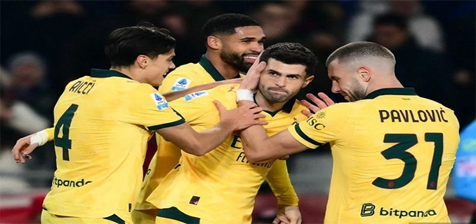 AC Milan Pantang Menyerah Pulisic Pahlawan Meski Kena Demam