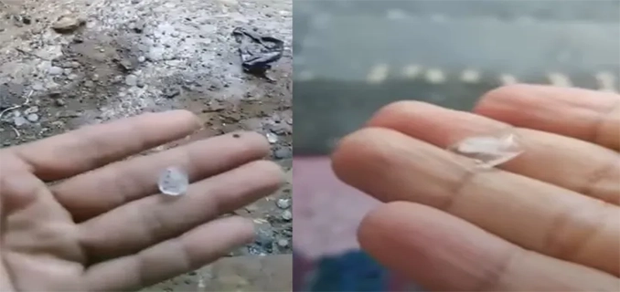 Hujan Es Terjadi di Gunung Putri Bogor Warga Diimbau Waspada