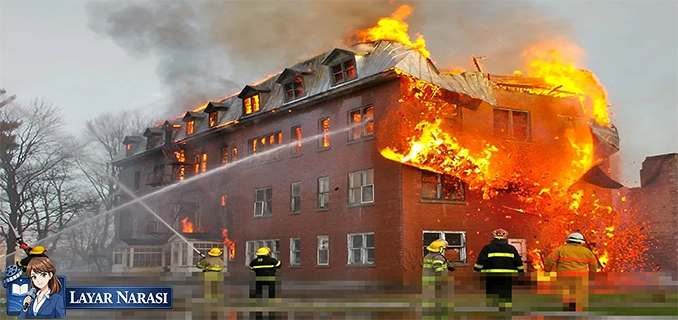 Kebakaran Hebat di Tambora Jakbar 21 Mobil Damkar Dikerahkan