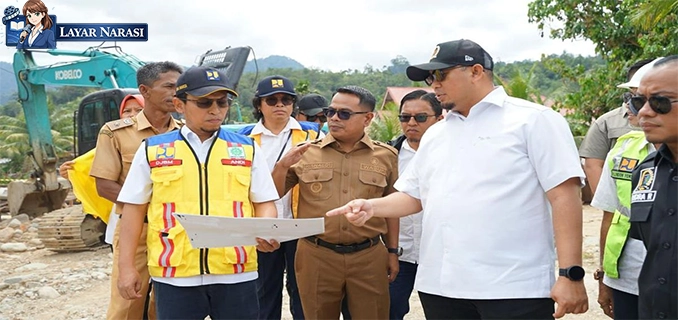 Andre Rosiade Tinjau Jembatan Limau Gadang Rampung Agustus