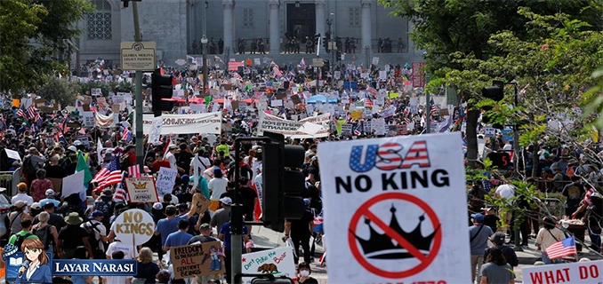 Demo ‘No Kings’ Guncang AS Protes Gaya Trump