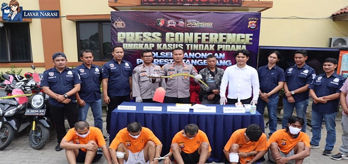 Polresta Tangerang Ungkap 5 Kasus Begal Sajam